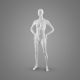 STF71 Manekin sportowy damski fitness