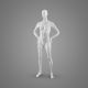 STF71 Manekin sportowy damski fitness